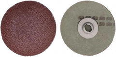 Tru-Maxx - 3" Disc Diam, 50 Grit, Aluminum Oxide Quick Change Disc - Type S Attaching System, Coated, Maroon, Coarse Grade - Americas Industrial Supply