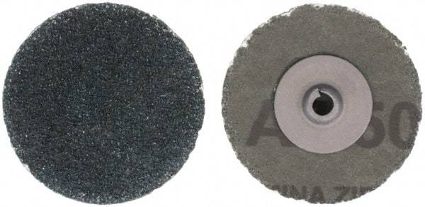 Tru-Maxx - 2" Disc Diam, 50 Grit, Zirconia Alumina Quick Change Disc - Type S Attaching System, Coated, Blue, Coarse Grade - Americas Industrial Supply