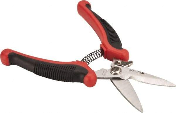 Wiss - 2-1/2" Length of Cut, Straight Pattern Multi-Purpose Snip - 8-1/2" OAL, Cushion Grip Handle - Americas Industrial Supply