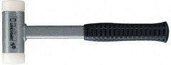 HALDER - 32 oz Head 1-3/4" Face Diam Nylon Dead Blow Hammer - 12" OAL, Steel Handle - Americas Industrial Supply