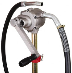 PRO-LUBE - Oil Lubrication 8 Strokes/Gal Flow Aluminum Rotary Hand Pump - For 15 to 55 Gal Container - Americas Industrial Supply