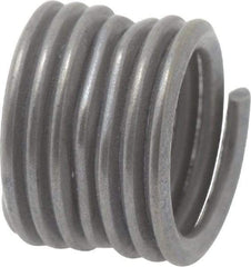 Recoil - M8x1.25 Metric Coarse, 1-1/2D, Stainless Steel Screw Locking Insert - 7-3/8 Free Coils, 12mm Overall Length, 9.8 to 10.35mm Outside Diameter, with Tang, Dry Film Lubricant - Exact Industrial Supply