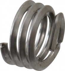 Recoil - M2.5x0.45 Metric Coarse, 2.5mm OAL, Free Running Helical Insert - 3-3/8 Free Coils, Tanged, Stainless Steel, Bright Finish, 1D Insert Length - Americas Industrial Supply