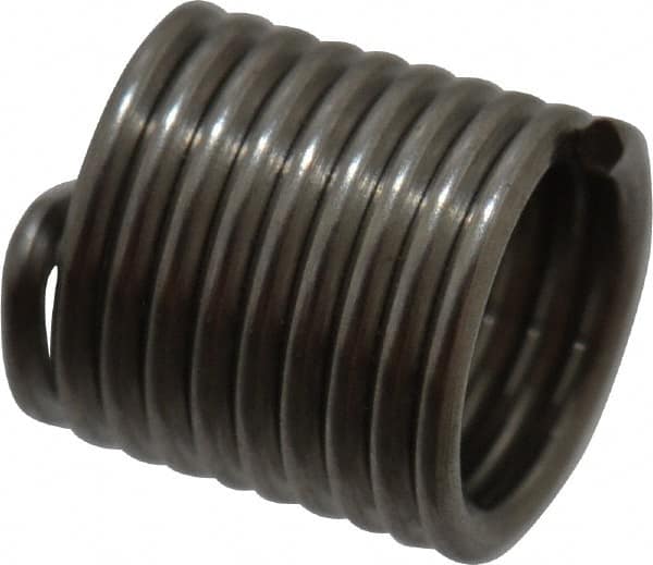 Recoil - M3.5x0.60 Metric Coarse, 7mm OAL, Free Running Helical Insert - 8-5/8 Free Coils, Tanged, Stainless Steel, Bright Finish, 2D Insert Length - Americas Industrial Supply