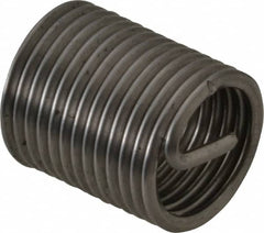 Recoil - M10x1.25 Metric Fine, 20mm OAL, Free Running Helical Insert - 16-1/2 Free Coils, Tanged, Stainless Steel, Bright Finish, 2D Insert Length - Exact Industrial Supply