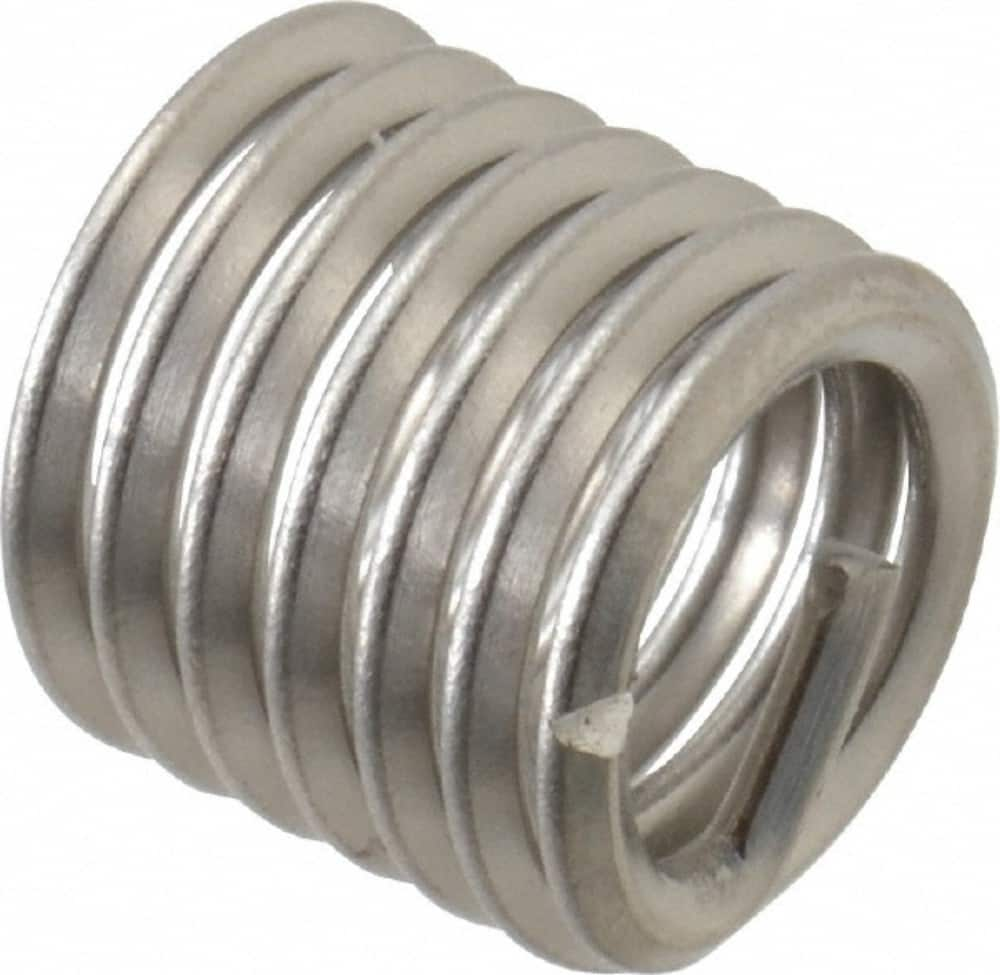 Recoil - 5/16-18 Metric Coarse, 0.469" OAL, Free Running Helical Insert - 6-5/8 Free Coils, Tanged, Stainless Steel, 1-1/2D Insert Length - Americas Industrial Supply