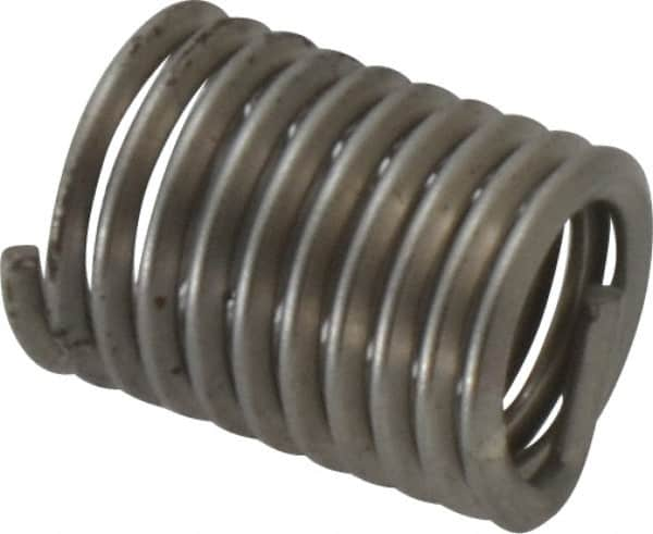 Recoil - 3/8-16 UNF, 3/4" OAL, Free Running Helical Insert - 10 Free Coils, Tanged, Stainless Steel, 2D Insert Length - Americas Industrial Supply