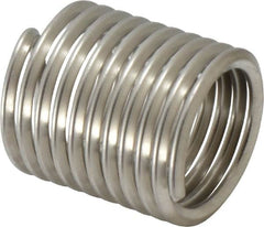 Recoil - 7/8-9 UNC, 1.312" OAL, Free Running Helical Insert - 10 Free Coils, Tanged, Stainless Steel, 1-1/2D Insert Length - Americas Industrial Supply