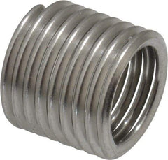 Recoil - M12x1.75 Metric Coarse, 18" OAL, Free Running Helical Insert - 8-1/4 Free Coils, Tanged, Stainless Steel, 1-1/2D Insert Length - Exact Industrial Supply