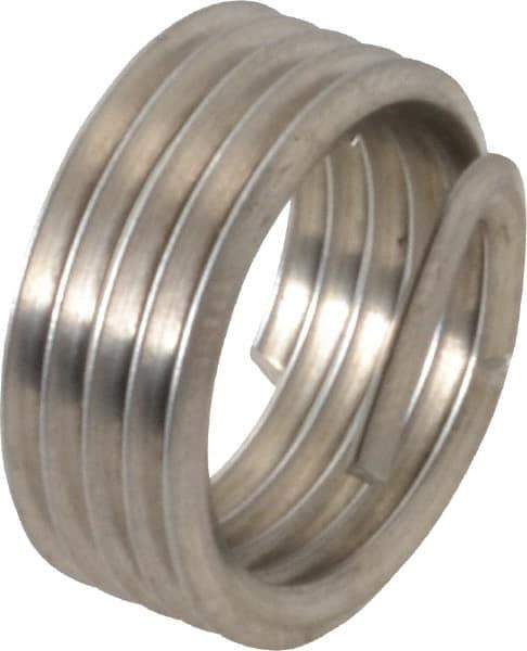 Recoil - 1/4-18 NPT, 0.394" OAL, Free Running Helical Insert - 5 Free Coils, Tanged, Stainless Steel, 1-1/2D Insert Length - Americas Industrial Supply