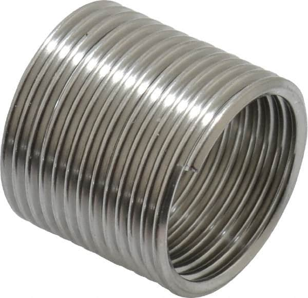 Recoil - M16x1.50 Metric Fine, 24mm OAL, Free Running Helical Insert - 13-1/8 Free Coils, Tanged, Stainless Steel, 1-1/2D Insert Length - Americas Industrial Supply