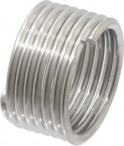 Recoil - M12x1.25 Metric Fine, 1/2" OAL, Free Running Helical Insert - Tanged, Stainless Steel, 1D Insert Length - Americas Industrial Supply