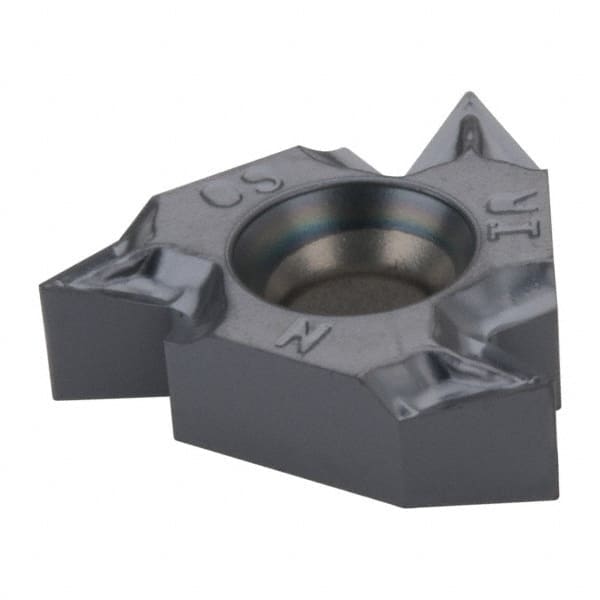 Iscar - 22IR Internal Right Hand 7-5 Partial Profile 60° Laydown Threading Insert - Grade IC908, TiAlN Coated Carbide, 12.7mm Inscribed Circle - Americas Industrial Supply