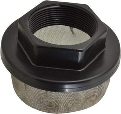 Flow Ezy Filters - 30 Mesh, 189 LPM, 50 GPM, 4.2" Diam, Female Pipe Mounted Suction Screen Strainer - 2 Port NPT, 2.6" Long - Americas Industrial Supply