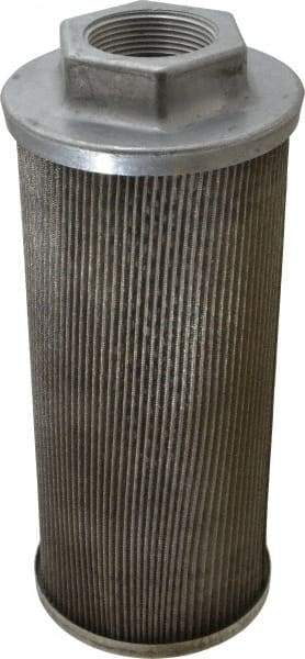 Flow Ezy Filters - 60 Mesh, 114 LPM, 30 GPM, 4.3" Diam, Female Suction Strainer without Bypass - 1-1/2 Port NPT, 9.8" Long - Americas Industrial Supply