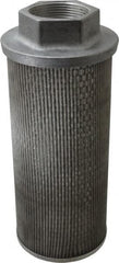 Flow Ezy Filters - 60 Mesh, 284 LPM, 75 GPM, 5.4" Diam, Female Suction Strainer without Bypass - 2-1/2 Port NPT, 12-1/2" Long - Americas Industrial Supply