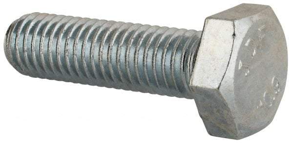 Value Collection - M10x1.50mm Metric Coarse, 35mm Length Under Head Hex Head Cap Screw - Fully Threaded, Grade 10.9 Steel, Zinc-Plated Finish, 17mm Hex - Americas Industrial Supply