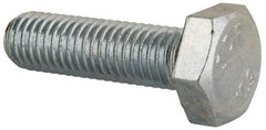 Value Collection - M10x1.50mm Metric Coarse, 35mm Length Under Head Hex Head Cap Screw - Fully Threaded, Grade 10.9 Steel, Zinc-Plated Finish, 17mm Hex - Americas Industrial Supply