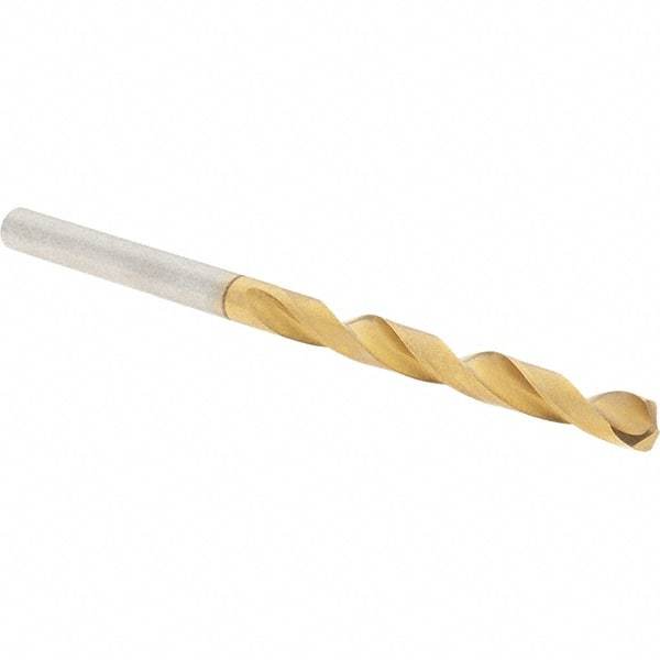 Guhring - 11/64" 118° High Speed Steel Jobber Drill - TiN Finish, Right Hand Cut, Spiral Flute, Straight Shank, 80mm OAL, Standard Point - Americas Industrial Supply