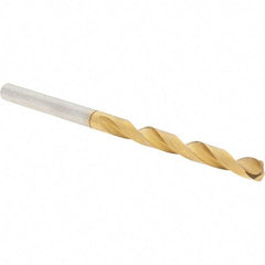 Guhring - 11/64" 118° High Speed Steel Jobber Drill - TiN Finish, Right Hand Cut, Spiral Flute, Straight Shank, 80mm OAL, Standard Point - Americas Industrial Supply