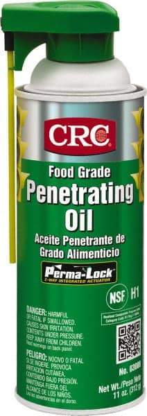 CRC - 16 oz Aerosol Nondrying Film Penetrant - Clear, 32°F to 300°F, Food Grade - Americas Industrial Supply