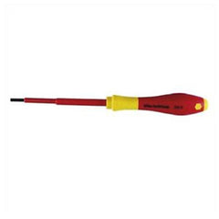 Insulated Cushion Grip Slotted Screwdriver 6.0 × 150 mm (15/64″) In Carded Hanger - Americas Industrial Supply
