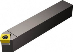 Sandvik Coromant - SSDCN, Neutral Cut, 45° Lead Angle, 1/2" Shank Height x 1/2" Shank Width, Neutral Rake Indexable Turning Toolholder - 3-1/2" OAL, SCMT 32.52 Insert Compatibility, Series CoroTurn 107 - Americas Industrial Supply