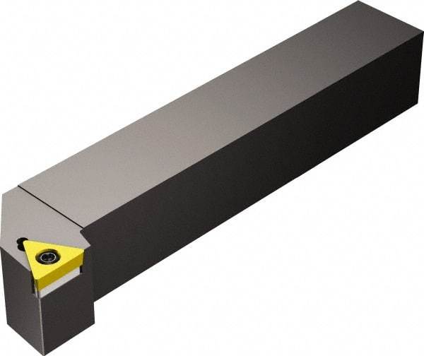 Sandvik Coromant - STGC, Left Hand Cut, -1° Lead Angle, 3/4" Shank Height x 3/4" Shank Width, Neutral Rake Indexable Turning Toolholder - 4-1/2" OAL, TCMT 16 T3 08 Insert Compatibility, Series CoroTurn 107 - Americas Industrial Supply