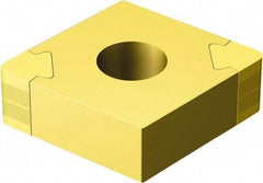 Sandvik Coromant - CNGA431 Grade 7525 Carbide Turning Insert - TiN Finish, 80° Diamond, 1/2" Inscr Circle, 3/16" Thick, 1/64" Corner Radius - Americas Industrial Supply