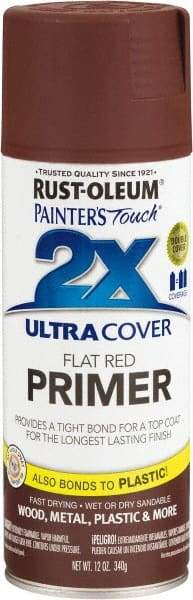 Rust-Oleum - 12 oz Red Aerosol Primer - 10 to 12 Sq Ft Coverage, Interior/Exterior - Americas Industrial Supply