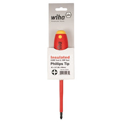 Insulated Cushion Grip Phillips Screwdriver #3 × 150 mm In Carded Hanger - Americas Industrial Supply