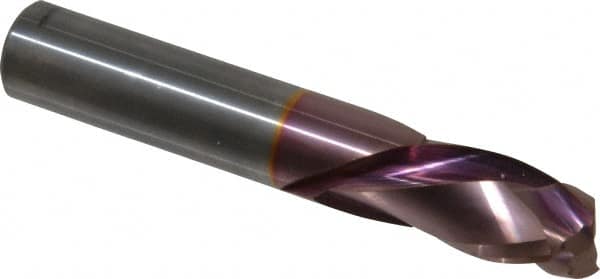 Onsrud - 1/2" Cutting Diam x 7/8" Length of Cut, 2 Flute, Compression Spiral Router Bit - Marathon Coated, Right Hand Cut, Solid Carbide, 3" OAL x 1/2" Shank Diam, Double Edge, 30° Helix Angle - Americas Industrial Supply