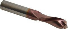 Onsrud - 1/2" Cutting Diam x 1-3/8" Length of Cut, 2 Flute, Compression Spiral Router Bit - Marathon Coated, Right Hand Cut, Solid Carbide, 3-1/2" OAL x 1/2" Shank Diam, Double Edge, 30° Helix Angle - Americas Industrial Supply