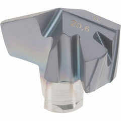 Iscar - Series ICP-2M, 0.811" Diam Grade IC908 140° Replaceable Drill Tip - Carbide, TiAlN Finish, 20 Seat Size, Through Coolant - Americas Industrial Supply