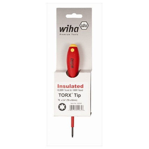 Insulated Hex Metric Screwdriver 2.5 × 75 mm Blade, 179 mm Overall Length In Carded Hanger - Americas Industrial Supply