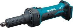 Makita - 1/4 Inch Collet, 25,000 RPM, Straight, Electric Die Grinder - 18 Volt - Americas Industrial Supply