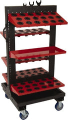 Huot - 50 Tool Capacity, HSK HSK 100A Taper ToolScoot Tree CNC Tool Cart - Americas Industrial Supply