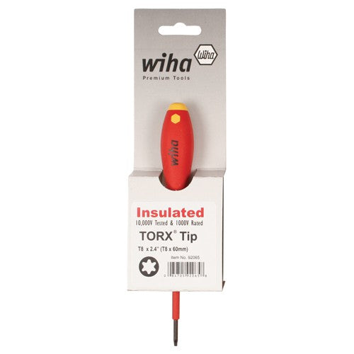 Insulated Cushion Grip Torx Screwdriver T5 × 60 mm In Carded Hanger - Americas Industrial Supply