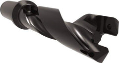 Allied Machine and Engineering - Series 26, 26 to 29mm Diam, 1-1/4" Diam Straight Shank with Flange, Helical Flute Spade Drill - 3-27/64" Max Depth, 5-1/16" Body Length, 7-11/32" OAL, Standard Length, Through Coolant - Americas Industrial Supply