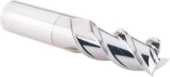 Value Collection - 3/4", 1-5/8" LOC, 3/4" Shank Diam, 4" OAL, 3 Flute, Solid Carbide Square End Mill - Single End, TiCN Finish, Spiral Flute, 45° Helix, Right Hand Cut, Right Hand Flute - Americas Industrial Supply