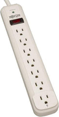 Tripp-Lite - 7 Outlets, 120 VAC15 Amps, 6' Cord, Power Outlet Strip - Floor, Keyhole Mount, 5-15 NEMA Configuration, 11.69" Strip - Americas Industrial Supply