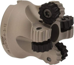 Iscar - 1.03" Cut Diam, 0.236" Max Depth, 1/2" Arbor Hole, 4 Inserts, RC.. 1206 Insert Style, Indexable Copy Face Mill - FRW Cutter Style, 1-1/4 High, Through Coolant, Series MillShred - Americas Industrial Supply