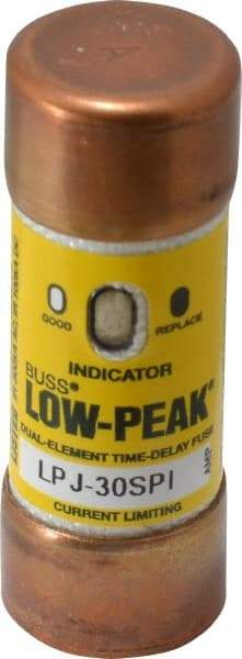 Cooper Bussmann - 300 VDC, 600 VAC, 30 Amp, Time Delay General Purpose Fuse - Fuse Holder Mount, 2-1/4" OAL, 100 at DC, 300 at AC (RMS) kA Rating, 13/16" Diam - Americas Industrial Supply