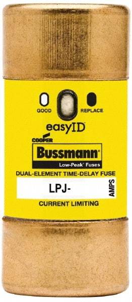 Cooper Bussmann - 300 VDC, 600 VAC, 50 Amp, Time Delay General Purpose Fuse - Fuse Holder Mount, 2-3/8" OAL, 100 at DC, 300 at AC (RMS) kA Rating, 1-1/16" Diam - Americas Industrial Supply