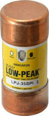 Cooper Bussmann - 300 VDC, 600 VAC, 35 Amp, Time Delay General Purpose Fuse - Fuse Holder Mount, 2-3/8" OAL, 100 at DC, 300 at AC (RMS) kA Rating, 1-1/16" Diam - Americas Industrial Supply