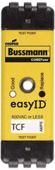 Cooper Bussmann - 300 VDC, 600 VAC, 90 Amp, Time Delay General Purpose Fuse - Plug-in Mount, 76.45mm OAL, 100 at DC, 200 (CSA RMS), 300 (UL RMS) kA Rating - Americas Industrial Supply