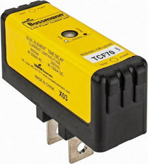 Cooper Bussmann - 300 VDC, 600 VAC, 70 Amp, Time Delay General Purpose Fuse - Plug-in Mount, 76.45mm OAL, 100 at DC, 200 (CSA RMS), 300 (UL RMS) kA Rating - Americas Industrial Supply