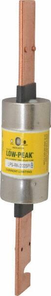 Cooper Bussmann - 300 VDC, 600 VAC, 200 Amp, Time Delay General Purpose Fuse - Bolt-on Mount, 9-5/8" OAL, 100 at DC, 300 at AC (RMS) kA Rating, 1-39/64" Diam - Americas Industrial Supply