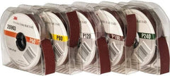 3M - 1" 5 Piece Roll Kit - 60, 80, 120, 180 & 240 Grit, & Medium, Fine & Very Fine Grades - Americas Industrial Supply