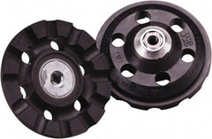 3M - 3" Diam Disc Backing Pad - 1/4" Shank Diam, Medium Density, 12,000 RPM, Roloc TR Compatible - Americas Industrial Supply